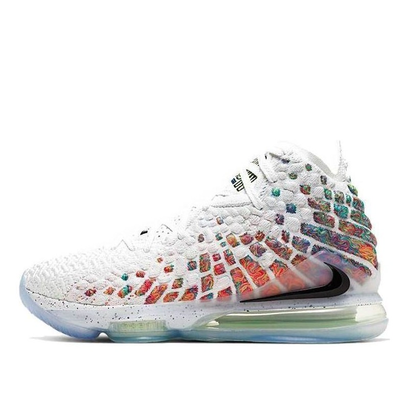 Nike LeBron 17 - Col Haut Matelassé pour Soutien de Cheville