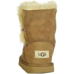 Bottes UGG Enfant Mixte Bailey Button II Mouton Fourrure Réelle